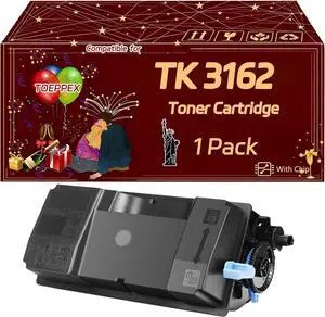 TK 3162 Toner Cartridge Compatible for Kyocera ECOSYS P3145dn M3145idn M3645idn Printers, Accurate Imaging Rich Color, High Yield 12500 Pages (1 Pack Black) TK 3162 Toner Cartridge Compatible for Kyocera ECOSYS P3145dn M3145idn M3645idn Printers, Accurate Imaging Rich Color, High Yield 12500 Pages (1 Pack Black)