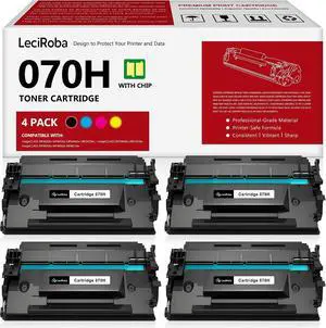 LeciRoba 070H Black 10,200-Pages High Capacity Toner Cartridge Replacement for Canon 070H 070 H for Canon imageCLASS MF462dw MF465dw LBP246dw LBP247dw LBP240dw LBP243dw MF463dw Printer (4-Pack) LeciRoba 070H Black 10,200-Pages High Capacity Toner Cartridge Replacement for Canon 070H 070 H for Canon imageCLASS MF462dw MF465dw LBP246dw LBP247dw LBP240dw LBP243dw MF463dw Printer (4-Pack)