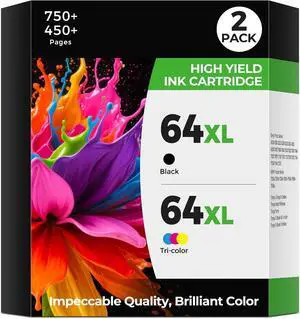 64XL Ink Cartridges Compatible with Envy 7900e 7855 for HP 64XL 64 Ink 64XL Ink Cartridges Compatible with Envy 7900e 7855 for HP 64XL 64 Ink