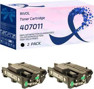BIVOL 407011 Toner Cartridge Compatible for Ricoh Aficio SP 4100NL Printers, with Chip, High Yield 8500 Pages, Vivid Colors (2-Pack Black) BIVOL 407011 Toner Cartridge Compatible for Ricoh Aficio SP 4100NL Printers, with Chip, High Yield 8500 Pages, Vivid Colors (2-Pack Black)