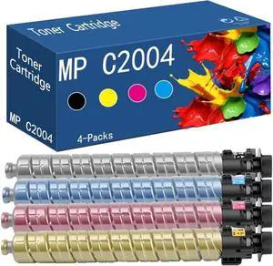 MP C2004 Toner Cartridges Compatible for Ricoh MP C2003 C2004 C2004ex C2503 C2504 C2504ex Printer Black Color High Yield 16000 Pages(Colors 4 Pack) MP C2004 Toner Cartridges Compatible for Ricoh MP C2003 C2004 C2004ex C2503 C2504 C2504ex Printer Black Color High Yield 16000 Pages(Colors 4 Pack)