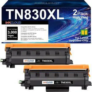 TN830XL 2BK Replacement for Brother TN830XL/V/R High Yield Toner Cartridges TN830XL 2BK Replacement for Brother TN830XL/V/R High Yield Toner Cartridges