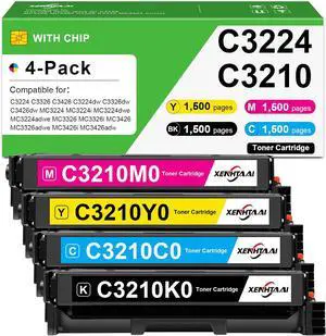 MC3326 MC3224 Toner Cartridges (with Chip) 4 Pack Compatible for Lexmark MC3224 Toner Cartridges C3210K0 C3210M0 C3210Y0 C3210C0 Work for C3224 C3326 C3426 MC3224 MC3326 MC3426 Printers MC3326 MC3224 Toner Cartridges (with Chip) 4 Pack Compatible for Lexmark MC3224 Toner Cartridges C3210K0 C3210M0 C3210Y0 C3210C0 Work for C3224 C3326 C3426 MC3224 MC3326 MC3426 Printers