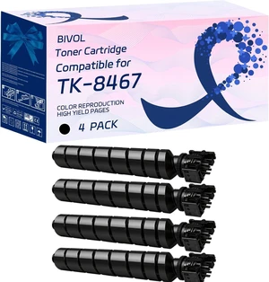 BIVOL TK-8467 Toner Cartridge Compatible for Kyocera TASKalfa MZ2501ci MZ3501ci Printers, with Chip, High Yield 30000 Pages (4 Pack Black) BIVOL TK-8467 Toner Cartridge Compatible for Kyocera TASKalfa MZ2501ci MZ3501ci Printers, with Chip, High Yield 30000 Pages (4 Pack Black)