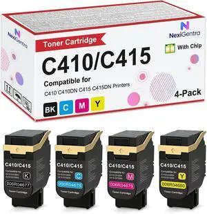 C410 C415 Toner Cartridge 006R04677 006R04678 006R04679 006R04680 4-Pack C410 C415 Toner Cartridge 006R04677 006R04678 006R04679 006R04680 4-Pack