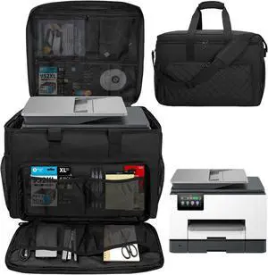 CROTIRAD Printer Carrying Case for HP OfficeJet DeskJet Smart Tank, Black CROTIRAD Printer Carrying Case for HP OfficeJet DeskJet Smart Tank, Black