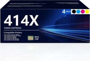 414X Toner Cartridges 4 Pack High Yield 414X Toner Cartridges 4 Pack High Yield