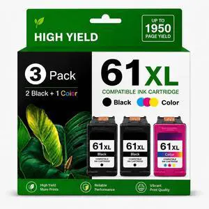 61XL 2Black and Color Ink Cartridges Combo Pack, 3 Pack 61XL 2Black and Color Ink Cartridges Combo Pack, 3 Pack