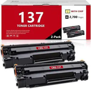 High Yield 137 Toner Cartridge 2-Pack Compatible Replacement for Canon CRG137, 2700 Pages for ImageClass LBP151dw MF210 MF220 MF230 MF240 Series Printer High Yield 137 Toner Cartridge 2-Pack Compatible Replacement for Canon CRG137, 2700 Pages for ImageClass LBP151dw MF210 MF220 MF230 MF240 Series Printer