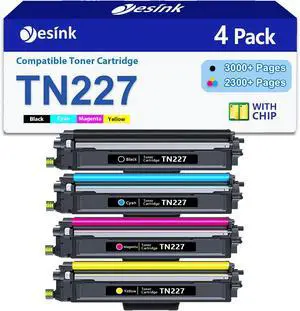 TN227 TN-227BK/C/M/Y Toner Cartridge Compatible Replacement for Brother TN 227 TN-227 TN223 Work with MFC-L3770CDW HL-L3290CDW HL-L3270CDW Printer( 4 Pack, BK/CM/Y) TN227 TN-227BK/C/M/Y Toner Cartridge Compatible Replacement for Brother TN 227 TN-227 TN223 Work with MFC-L3770CDW HL-L3290CDW HL-L3270CDW Printer( 4 Pack, BK/CM/Y)