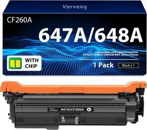 647A CE260A High Yield Toner Replacement for HP 647A CE260A Black Toner Cartridge Compatible with HP Color Laser Enterprise CM4540 MFP CP4025 CP4525 Series Printer Toner (1-Pack, Black) 647A CE260A High Yield Toner Replacement for HP 647A CE260A Black Toner Cartridge Compatible with HP Color Laser Enterprise CM4540 MFP CP4025 CP4525 Series Printer Toner (1-Pack, Black)