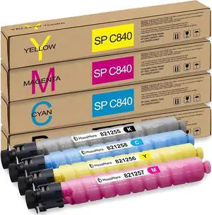 MasaiMara SP C840 Compatible Toner Cartridges Replacement for Ricoh SP C840 C840DN C842 C842DN Printers (Black 821255, Cyan 821258, Yellow 821256, Magenta 821257, 4-Pack) MasaiMara SP C840 Compatible Toner Cartridges Replacement for Ricoh SP C840 C840DN C842 C842DN Printers (Black 821255, Cyan 821258, Yellow 821256, Magenta 821257, 4-Pack)