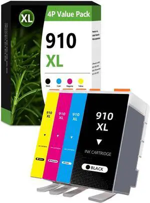 910XL 910 Ink Cartridges Replacement for HP 910XL Ink Cartridges Combo Pack High Yield Work for OfficeJet Pro 8015 8018 8022 8020 8025 8028 8030 8035 OfficeJet 8010 Printers (BK C M Y 910XL 910 Ink Cartridges Replacement for HP 910XL Ink Cartridges Combo Pack High Yield Work for OfficeJet Pro 8015 8018 8022 8020 8025 8028 8030 8035 OfficeJet 8010 Printers (BK C M Y