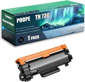 TN 730 Toner Cartridge Compatible for Brother HL-L2350DW HL-L2390DW HL-L2395DW DCP-L2550DW Printers, Replacement TN730 TN-730 (1 Pack Black) TN 730 Toner Cartridge Compatible for Brother HL-L2350DW HL-L2390DW HL-L2395DW DCP-L2550DW Printers, Replacement TN730 TN-730 (1 Pack Black)