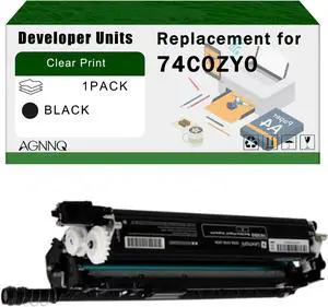 Compatible for Lexmark 74C0ZY0 Developer Units CS725 CS720 CX725 Printers, High Yield 80000 Pages Bright Clear Colors (1 Pack Black) Compatible for Lexmark 74C0ZY0 Developer Units CS725 CS720 CX725 Printers, High Yield 80000 Pages Bright Clear Colors (1 Pack Black)