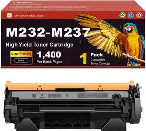 Compatible Toner Cartridge M232-M237, for HP MFP M232-M237 M232e-M237e Printers, 1,400 Page Yield, High Speed Printing with Low Energy Consumption 1-Pack Compatible Toner Cartridge M232-M237, for HP MFP M232-M237 M232e-M237e Printers, 1,400 Page Yield, High Speed Printing with Low Energy Consumption 1-Pack