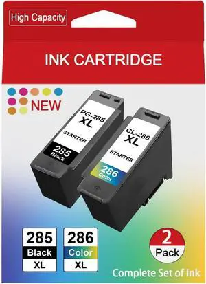 PG-285 XL CL-286 XL Ink Cartridge 2-Pack (Black, Tri-Color) PG-285 XL CL-286 XL Ink Cartridge 2-Pack (Black, Tri-Color)