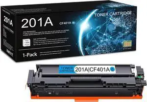 1 Pack 201A Cyan Toner Cartridge (with Chip) 1 Pack 201A Cyan Toner Cartridge (with Chip)