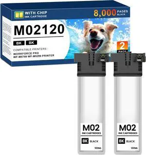 M02 Ink Cartridge Remanufactured for M02120 Black Ink 2-Pack M02 Ink Cartridge Remanufactured for M02120 Black Ink 2-Pack