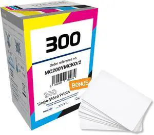 2 Pack - Magicard MC200YMCKO/2 Dye Film for 300 Series ID Card Printer - 200 Print YMCKO Full Color Ribbon and Cleaning Spool with 20 Specialist ID Test Cards MC200YMCKO for USA Usage 2 Pack - Magicard MC200YMCKO/2 Dye Film for 300 Series ID Card Printer - 200 Print YMCKO Full Color Ribbon and Cleaning Spool with 20 Specialist ID Test Cards MC200YMCKO for USA Usage