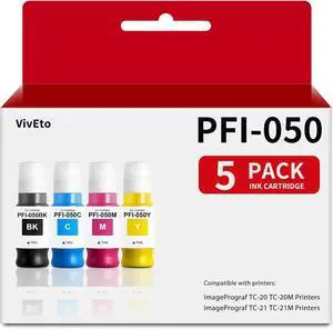 PFI-050 Pigment Ink Tank Set PFI-050 Ink Cartridge for TC-20 TC-21 PFI-050 Pigment Ink Tank Set PFI-050 Ink Cartridge for TC-20 TC-21