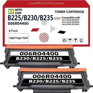 B230 B225 B235 Black Toner Cartridge 3,000 Pages with Chip Replacement for Xerox 006R04400 006R04401 Toner Cartridge with Xerox B225 B225DNI B230 B230DNI B235 B235DNI Printer (2-Pack) B230 B225 B235 Black Toner Cartridge 3,000 Pages with Chip Replacement for Xerox 006R04400 006R04401 Toner Cartridge with Xerox B225 B225DNI B230 B230DNI B235 B235DNI Printer (2-Pack)