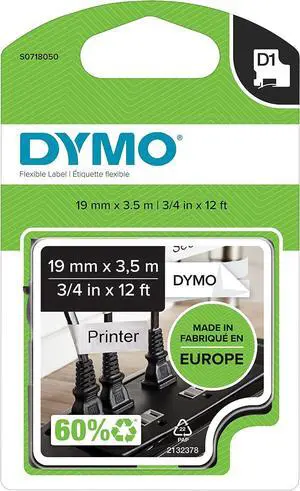 DYMO D1 High-Performance Flexible Nylon Labels DYMO D1 High-Performance Flexible Nylon Labels
