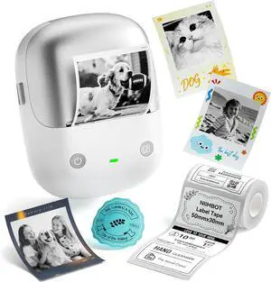 NIIMBOT B2 Pro Label Maker with Tape, Supports Photo Printing, Silver NIIMBOT B2 Pro Label Maker with Tape, Supports Photo Printing, Silver