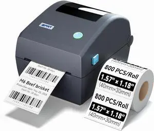 iD880 Industrial Thermal Printer with 800Pcs 1.57" × 1.18' Labels iD880 Industrial Thermal Printer with 800Pcs 1.57" × 1.18' Labels