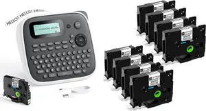 Label Maker Machine with 9 Tapes, D210s Label Makers Waterproof Labels, D210s Inkless Labelmaker for Name/Daycare/File-Labels, Teacher Gifts, School Office Supplies Label Maker Machine with 9 Tapes, D210s Label Makers Waterproof Labels, D210s Inkless Labelmaker for Name/Daycare/File-Labels, Teacher Gifts, School Office Supplies