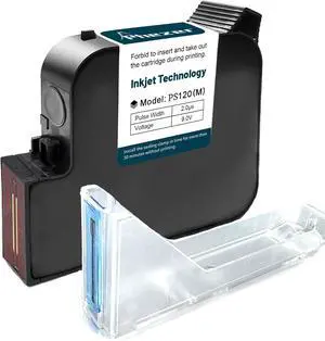 Phezer Original Quick Dry Solvent Ink Cartridge Replacement PS120 Handheld Inkjet Printer and Mini Inkjet Printer, Compatible for 1 inch/25.4 mm Printer (Black (1 Pcs), 1inch, 72ml) Phezer Original Quick Dry Solvent Ink Cartridge Replacement PS120 Handheld Inkjet Printer and Mini Inkjet Printer, Compatible for 1 inch/25.4 mm Printer (Black (1 Pcs), 1inch, 72ml)