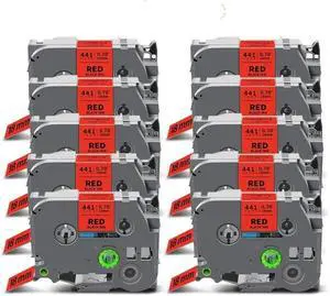 5~20PK 18mm TZe241 Compatible for 18mm TZe Tape TZe-241 TZe141 TZe441 TZe541 TZe641 TZe741 for Brother PT Label Maker(10PK Black on Red) 5~20PK 18mm TZe241 Compatible for 18mm TZe Tape TZe-241 TZe141 TZe441 TZe541 TZe641 TZe741 for Brother PT Label Maker(10PK Black on Red)
