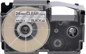 20 X Compatible with Cassette Label Tape XR24X XR-24X XR-24X2S XR24X2S Black on Clear 24mm 1 inch x 26.2 Feet Replacement for CWL300 KL-430 KL-820 KL-7000 KL-7200 KL-8100 Label Maker 20 X Compatible with Cassette Label Tape XR24X XR-24X XR-24X2S XR24X2S Black on Clear 24mm 1 inch x 26.2 Feet Replacement for CWL300 KL-430 KL-820 KL-7000 KL-7200 KL-8100 Label Maker