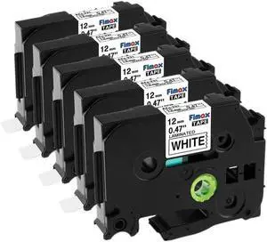Label Printer Ribbons Black On White Compatible with Tze-231 Tze231 Tz231 Label Maker 5 Pcs Label Printer Ribbons Black On White Compatible with Tze-231 Tze231 Tz231 Label Maker 5 Pcs