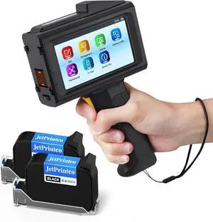 JC01 Handheld Inkjet Printer with 2 Fast Dry Black Ink for Batch Code Date Lot Number Print on Plastic Carton Wood Metal JC01 Handheld Inkjet Printer with 2 Fast Dry Black Ink for Batch Code Date Lot Number Print on Plastic Carton Wood Metal