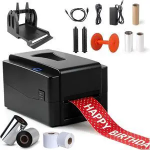 300DPI Thermal Garment Label Printer Desktop Gold Ribbon Foil Flower Printer Flower Wrapping Ribbon Party Banner Thermal Printer 300DPI Thermal Garment Label Printer Desktop Gold Ribbon Foil Flower Printer Flower Wrapping Ribbon Party Banner Thermal Printer