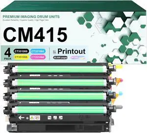 CM415 Imaging Drum Unit Compatible for Xerox CT351066 Drum Kits 4 Pack with Chip Fit for Xerox DocuPrint CM415AP ApeosPort-V C3320 Printers CM415 Imaging Drum Unit Compatible for Xerox CT351066 Drum Kits 4 Pack with Chip Fit for Xerox DocuPrint CM415AP ApeosPort-V C3320 Printers