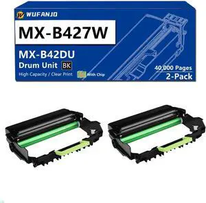 2-Pack MX-B427W Drum Unit for MX-B42DU Compatible for Sharp MX-B427PW MX-B427W Printer, MXB42DU Black Imaging Unit High-Yield 40,000 Pages 2-Pack MX-B427W Drum Unit for MX-B42DU Compatible for Sharp MX-B427PW MX-B427W Printer, MXB42DU Black Imaging Unit High-Yield 40,000 Pages