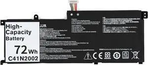 JJR C41N2002 72Wh 12.50% Higher Capacity Replacement Battery for Asus Compatible with ZenBook Pro 15 UX535LH/UX535LI Series JJR C41N2002 72Wh 12.50% Higher Capacity Replacement Battery for Asus Compatible with ZenBook Pro 15 UX535LH/UX535LI Series