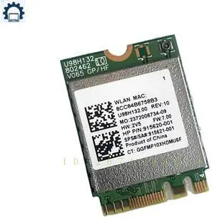 915621-001 915620-001 RTL8821CE 802.11AC Network Card 433M BT 4.2 Bluetooth 100% Tested 915621-001 915620-001 RTL8821CE 802.11AC Network Card 433M BT 4.2 Bluetooth 100% Tested