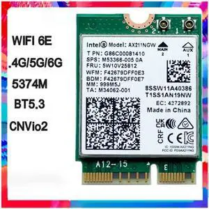6e xgngw tri band 2.4g/5g/6GHz network card adapter for BT 5.3 axmoing M.2 KEYE cnvio2 10 6e xgngw tri band 2.4g/5g/6GHz network card adapter for BT 5.3 axmoing M.2 KEYE cnvio2 10