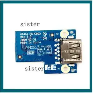 For Thinkpad T14 Gen1 P14S Gen1 USB Sub Card Board Connector For CPU NS-C803 5C50S73048 For Thinkpad T14 Gen1 P14S Gen1 USB Sub Card Board Connector For CPU NS-C803 5C50S73048