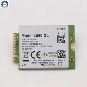 L850-GL Card 01AX792 NGFF M.2 Module For ThinkPad T580 X280 L580 T480S T480 T490 D330-10IGM T14 Gen 1 100% Tested L850-GL Card 01AX792 NGFF M.2 Module For ThinkPad T580 X280 L580 T480S T480 T490 D330-10IGM T14 Gen 1 100% Tested