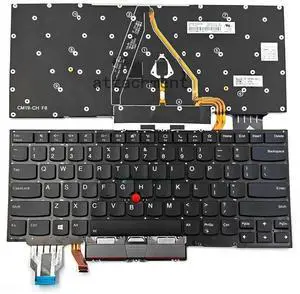 US Layout Laptop Keyboard Backlit w/ Pointer for Thinkpad X13 Yoga Gen1 Type 20SX 20SY X390 Yoga Type 20NN 20NQ US Layout Laptop Keyboard Backlit w/ Pointer for Thinkpad X13 Yoga Gen1 Type 20SX 20SY X390 Yoga Type 20NN 20NQ