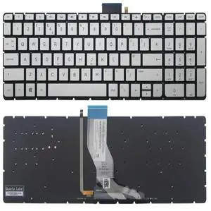 Silver UK Backlit Keyboard For Pavilion 15-bk 15-bk000 x360 15-bk100 Silver UK Backlit Keyboard For Pavilion 15-bk 15-bk000 x360 15-bk100