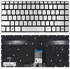 Silver Latin Spanish Backlit Keyboard For Pavilion 13-an0000 13-an1000 Silver Latin Spanish Backlit Keyboard For Pavilion 13-an0000 13-an1000