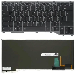 Black US-Intl Backlit Keyboard Gray Frame For Fujitsu Lifebook T937 T938 T939 Black US-Intl Backlit Keyboard Gray Frame For Fujitsu Lifebook T937 T938 T939