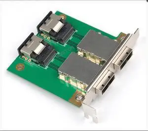 2Ports External HD SAS 26P SFF-8088 To 36Pin Mini SAS Internal SFF-8087 PCBA PCI SAS Card Adapter 2Ports External HD SAS 26P SFF-8088 To 36Pin Mini SAS Internal SFF-8087 PCBA PCI SAS Card Adapter