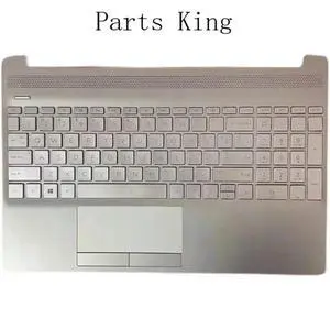 Keyboard with palmrest cover backlit for 15-DW 15s-DU 15s-DY TPN-C139 L52022-001 Silver Keyboard with palmrest cover backlit for 15-DW 15s-DU 15s-DY TPN-C139 L52022-001 Silver