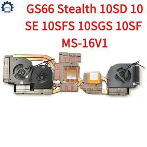 For GS66 Stealth 10SD 10SE 10SFS 10SGS 10SF MS-16V1 Laptop CPU & GPU Fan Heatsink For GS66 Stealth 10SD 10SE 10SFS 10SGS 10SF MS-16V1 Laptop CPU & GPU Fan Heatsink